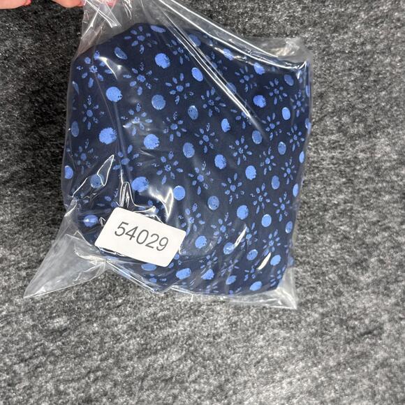 Style & Co. Blouse Women L Large Blue Geometric Short Sleeve Square Neck Rayon - Picture 7 of 7